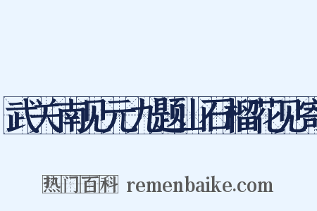 武关南见元九题山石榴花见寄是什么意思的图片